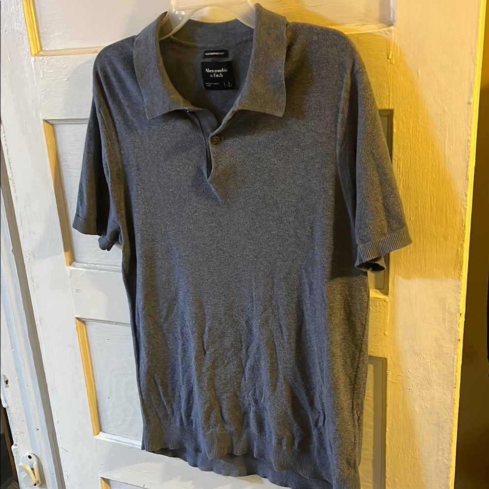 Men's Gray Shirt sweater Polo